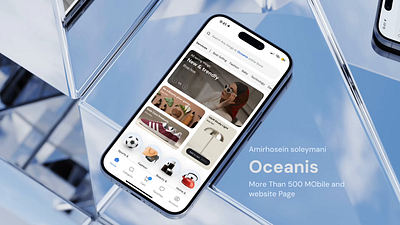 Oceanis - Mobile E-Commerce android animation app branding design ecommerce graphic design ios iphone landing logo mobile motion graphics shop store ui userflow ux uxui website