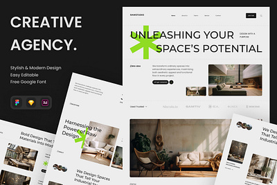 RawStudio - Architect Creative Agency landing page ui ux website