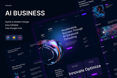 Clevera - AI Business Consultant Website agency landing page product ui ux website