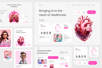 Medse AI - AI Healthcare Medical Website ai dental doctor landing page medical product service ui ux website