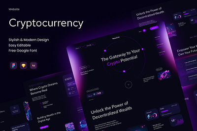 NexaCoin - Cryptocurrency website agency ai landing page product ui ux website