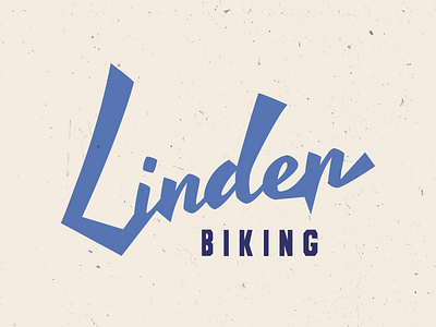 Linden Biking adobe biking illustrator lettering linden logo outdoor retro vintage wordmark