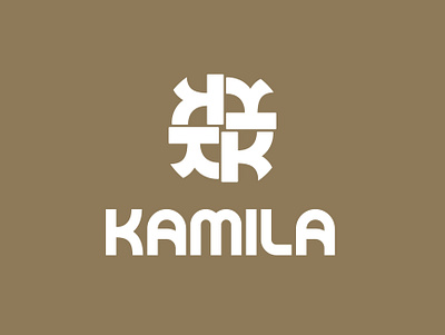 Kamila clothes shop monogram logo branding graphic design logo