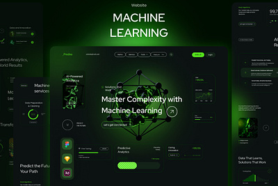 Predixa - Machine Learning Website agency ai landing page product ui ux website