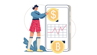 Cryptocurrency Investment 2D Animation 2d animation bitcoin blockchain crypto crypto market cryptocurrency digital wallet finance finance chart fintech flat illustration investment investment tools mobile app money motion trading woman