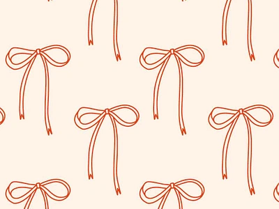 Red bows - seamless pattern back to school bow coquette creative market cute design hand drawn illustration pattern pink seamless vector vintage