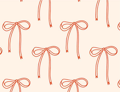 Red bows - seamless pattern back to school bow coquette creative market cute design hand drawn illustration pattern pink seamless vector vintage