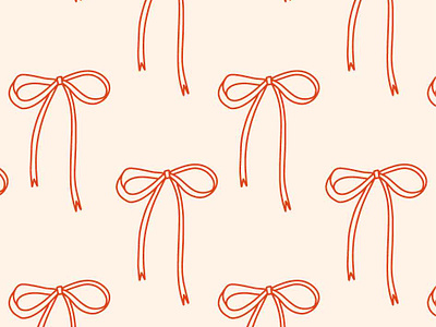 Red bows - seamless pattern back to school bow coquette creative market cute design hand drawn illustration pattern pink seamless vector vintage