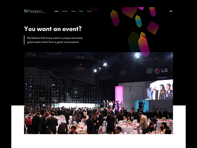 Event Agency | Yakazur conference conference agency corporate event design event agency event landing event management hero hero section landing landing page ui web design website design