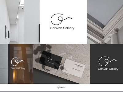 Canvas Gallery: Art-Inspired Logo Design art brand branding design galery logo visual