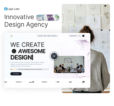 Logic Labs Website app app design application design design figma figma app design figma web design figma website design logo ui ux web web design website website design