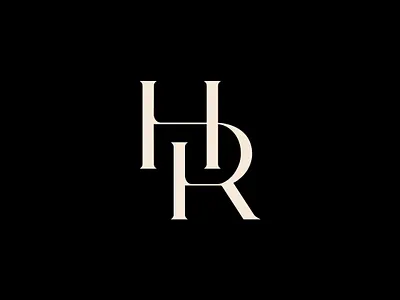 HR Logo brandidentity branding design graphic design logo monogram typography
