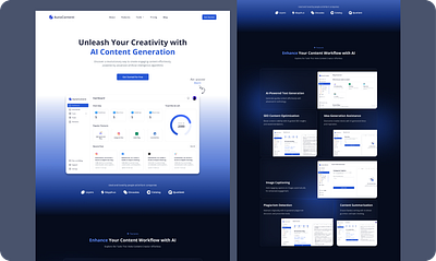 Auto Content ai content content genrator design figma ui user interface