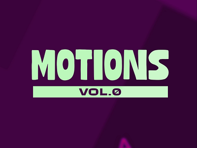 Motions Vol. 0 2d after effects animation explainer videos motion motion design motion graphics