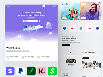 Travelside ✈️ | Flight Search & Ticketing Redesign v3 branding design flight flightbooking gradient hilf al hilf al digital illustration interface layout minimal search ticket traveltech trending trip ui ux visual