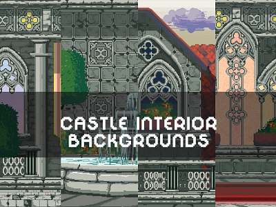 Free Castle Interior Pixel Game Backgrounds 2d asset assets background backgrounds bg castle design fantasy game game assets gamedev illustration indie game medieval parallax pixel pixelart pixelated rpg