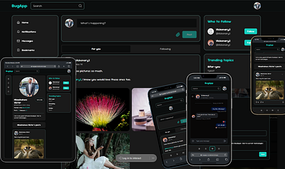 Bug App graphic design ui