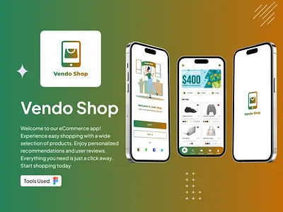 Vendo Shop graphic design ui