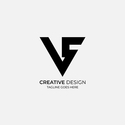 V S Modern Monochrome Logo Design illustration v s logo