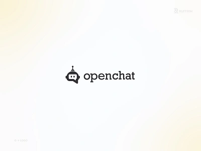 OPENCHAT ai logo ai logo maker artificial artificial intelligence bot logo branding chat logo chatting design graphic design illustration letter o logo logo o letter logo o logo ologo robot talk logo typography