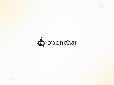 OPENCHAT ai logo ai logo maker artificial artificial intelligence bot logo branding chat logo chatting design graphic design illustration letter o logo logo o letter logo o logo ologo robot talk logo typography ui