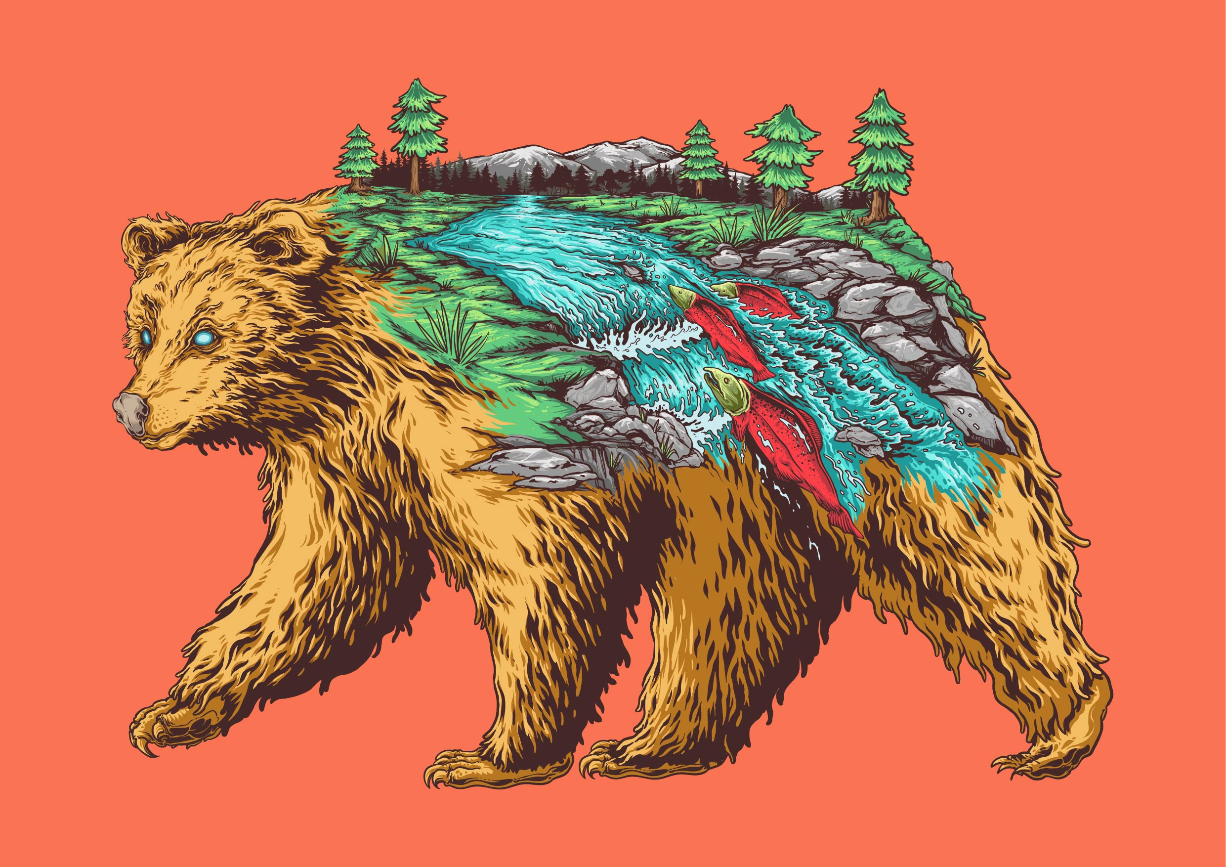 Animal Eco. Pt2 animal app badge logo bear brand colorfull design elephant forest graphic design illustration logo posterdesign river sea typography ui ux vector visual