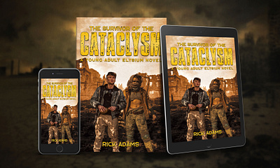 The Survivor of the Cataclysm 3d book mockup amazon kdp book book cover book cover art book cover design book cover designer book cover mockup book design dystopian book cover ebook ebook cover epic epic book epic book covers epic bookcovers epic covers paperback professional book cover the survivor of the cataclysm