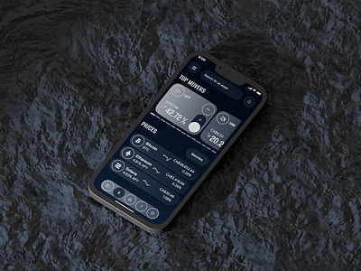 Crypto Investments App 3d app mobile product design ui