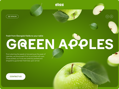 Fruit Company Landing page Design design figma ui ui design ux design ux ui design webdesign