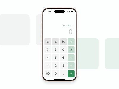 Daily UI Challenge: Day 4 - Calculator calculator ui