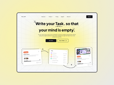 TO LIST Landing Page 🚀 component landingpage mobile app prototype retro task managment todolist ui kit uiux