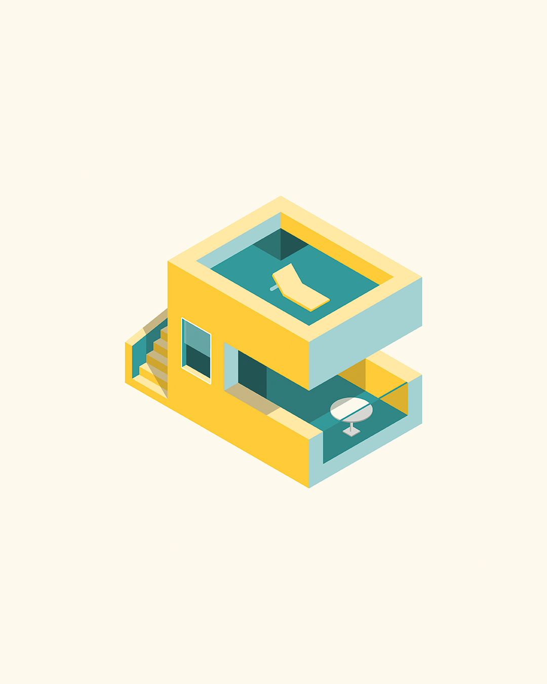 Iso-house 🏠 adobe illustrator graphic design illustration isometric