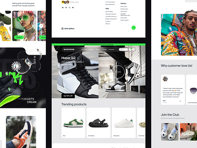 Spiffers - Landing Page boldconcept cleandesign ecommercedesign footwearwebsite moderndesign uxui websiteredesign