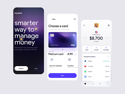 Banking app design bank banking design mobile app mobile design ui