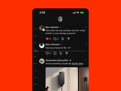 Timeline dashboard facebook feed instagram meta mobile app mobile feed social media threads timeline twitter ui uiux ux uxui x