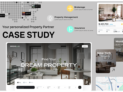 Brokello: Your personalized Property Partner - Case Study branding business case study design graphic design illustration real estate ui ux website