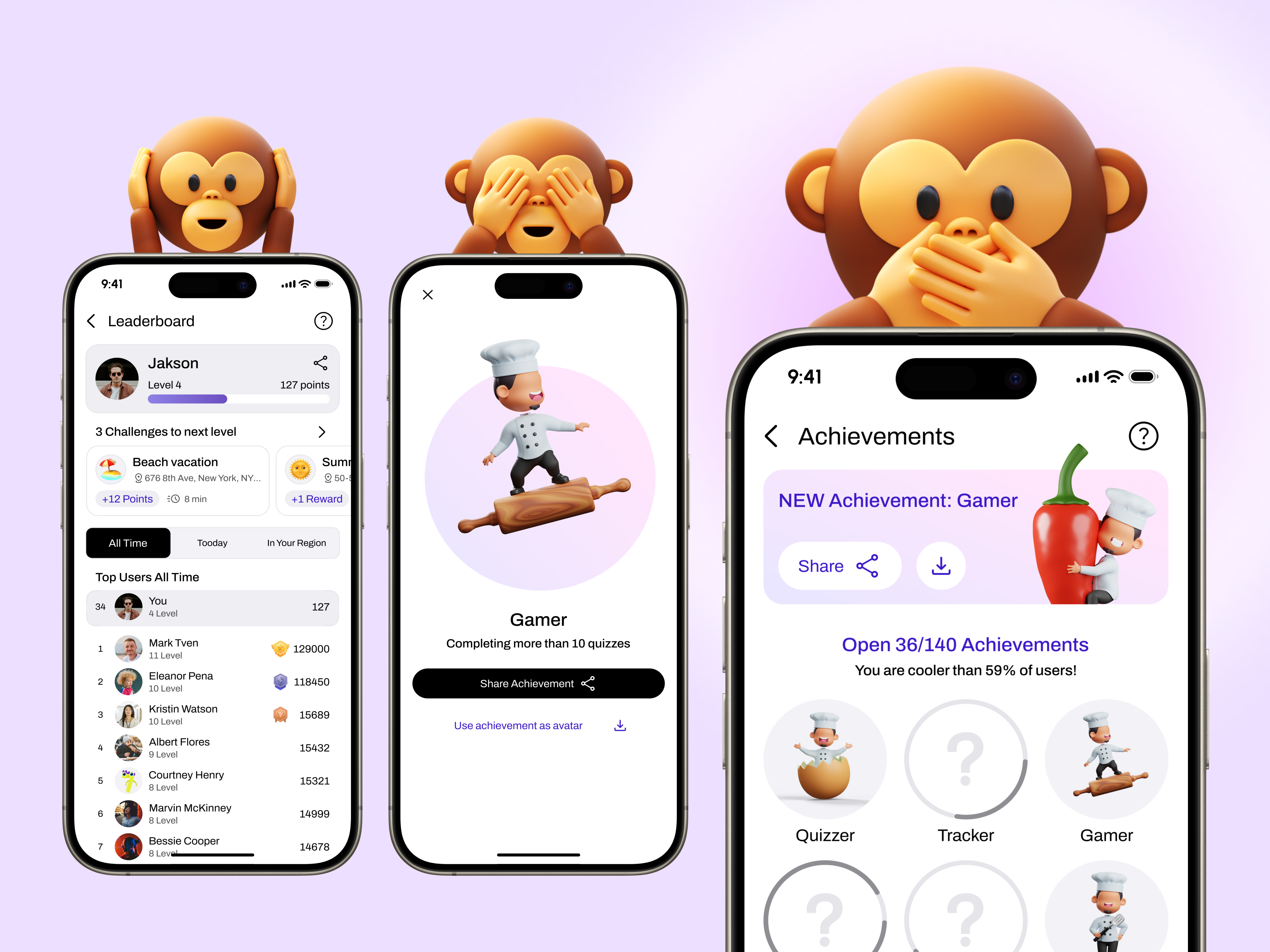 Engaging User Profile UI/UX Leaderboards & Achievements by IT-Dimension ...