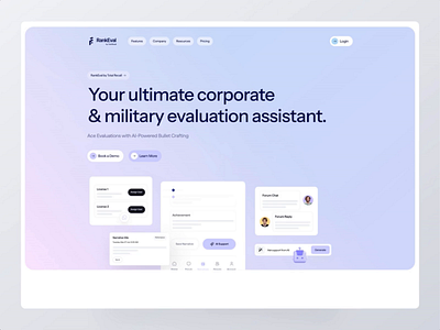 AI Assistant for Company Evaluation ai ai landing page assistant company corporate evaluation features generate landing page