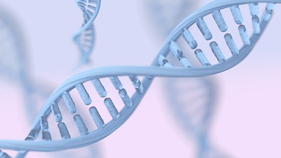 DNA macro 3d illustration