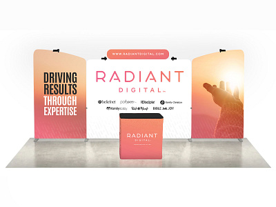 Radiant Trade Show Booth branding experience design print trade show