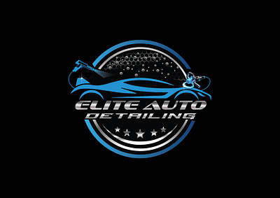 ELITE AUTO DETAILING animation branding company design graphic design illustration logo ui ux vector