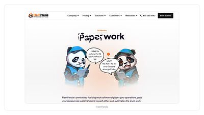 FleetPanda Website Design 3d animation graphic design ui