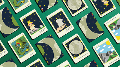 "EL CONEJO EN LA LUNA" cards design editorial design graphic design illustration