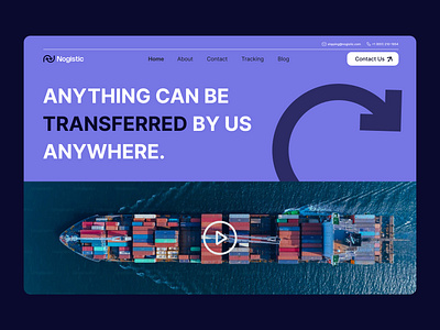 Nogistic - Logistics Website UI and Landing Page Design cargo company container corprate delivery delivery service landing page logistics logistics company parcel shipment shipping shipping container transportation ui web web design webflow website website website design