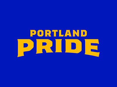 Portland Pride Wordmark basketball brand brand design branding design font identity identity design logo logo design logo type logotype nike oregon rebrand rebranding sports type typeface wordmark