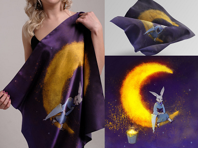 Illustration for printing on silk art branding digitalart digitaldrawing graphic design illustration print silkscarf