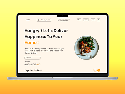 Food delivery Website 🍔 3d animation design figma motion graphics ui uiux user interface ux web webdesign