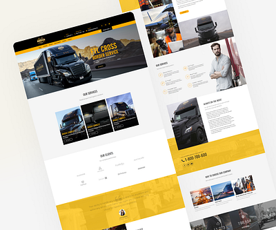 Logistics & Cargo Landing Page creativelandingpage dribbbleshots globalconnection landingpagedesign moderndesign responsivedesign uiuxdesign userexperience webdesign websiteredesign