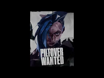 JINX POSTER animation arcane arcanesseason2 artwork graphic graphic design illustration jinx jinxfanart riot games