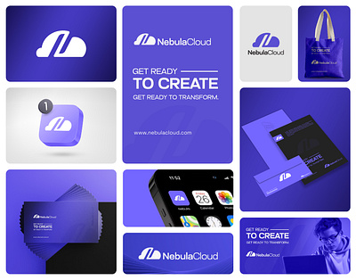 NebulaCloud l Identity brand design brand identity branding cloud tech design designer dribbble graphic design identity illustrator logo logo design modern photoshop tech logo